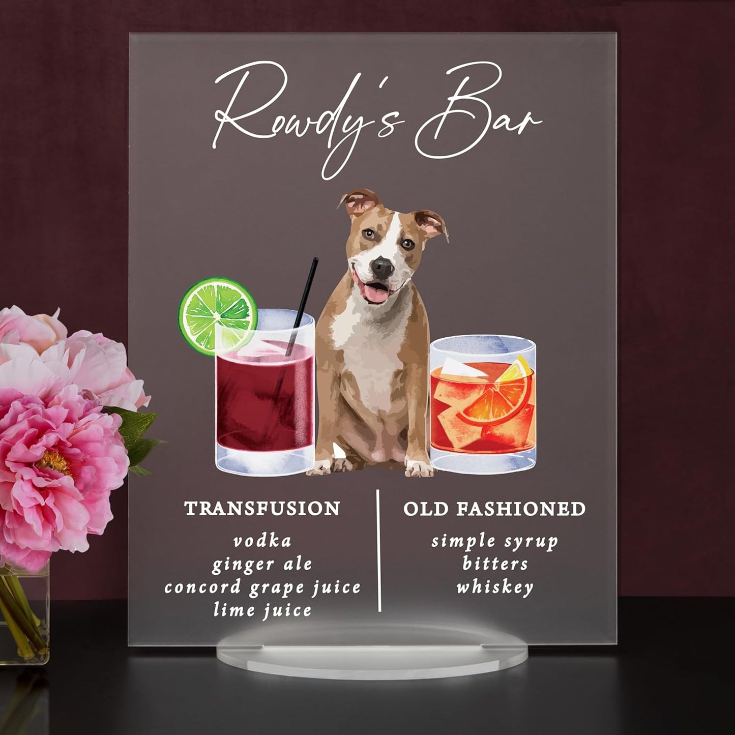 Pet Signature Drink Wedding Signs