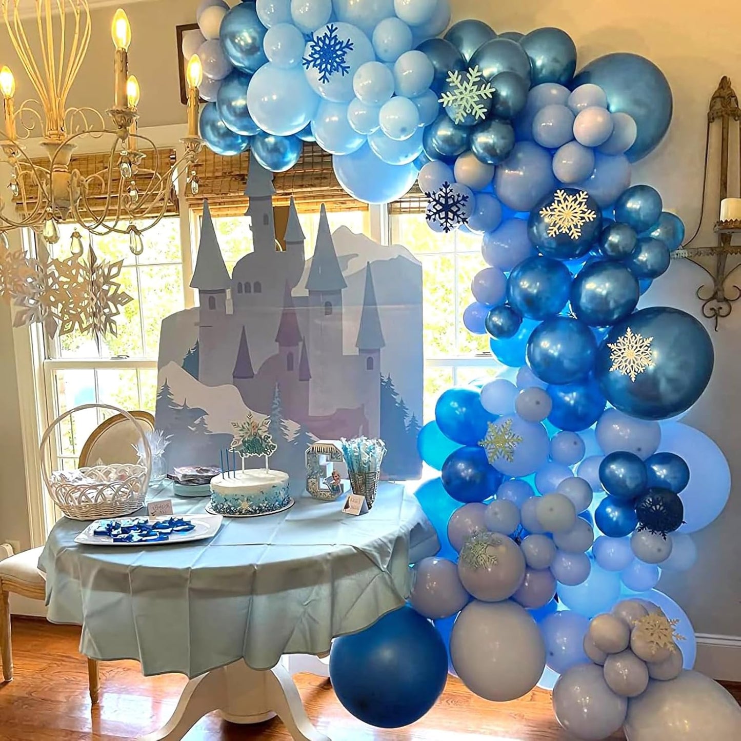 Netnology Blue Balloons Set, 60Pcs 12 Inch Macaron Blue, Light Blue,Navy Blue,Metallic Blue Balloon Kit for Boy Birthday, Baby Shower, Bridal Shower, Wedding,Graduation Party Decorations