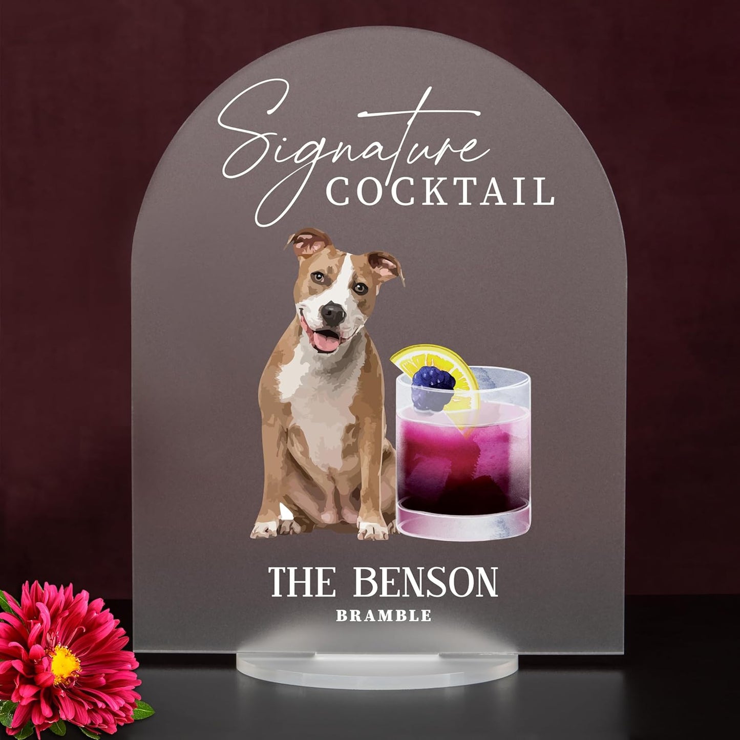 Pet Signature Drink Wedding Signs