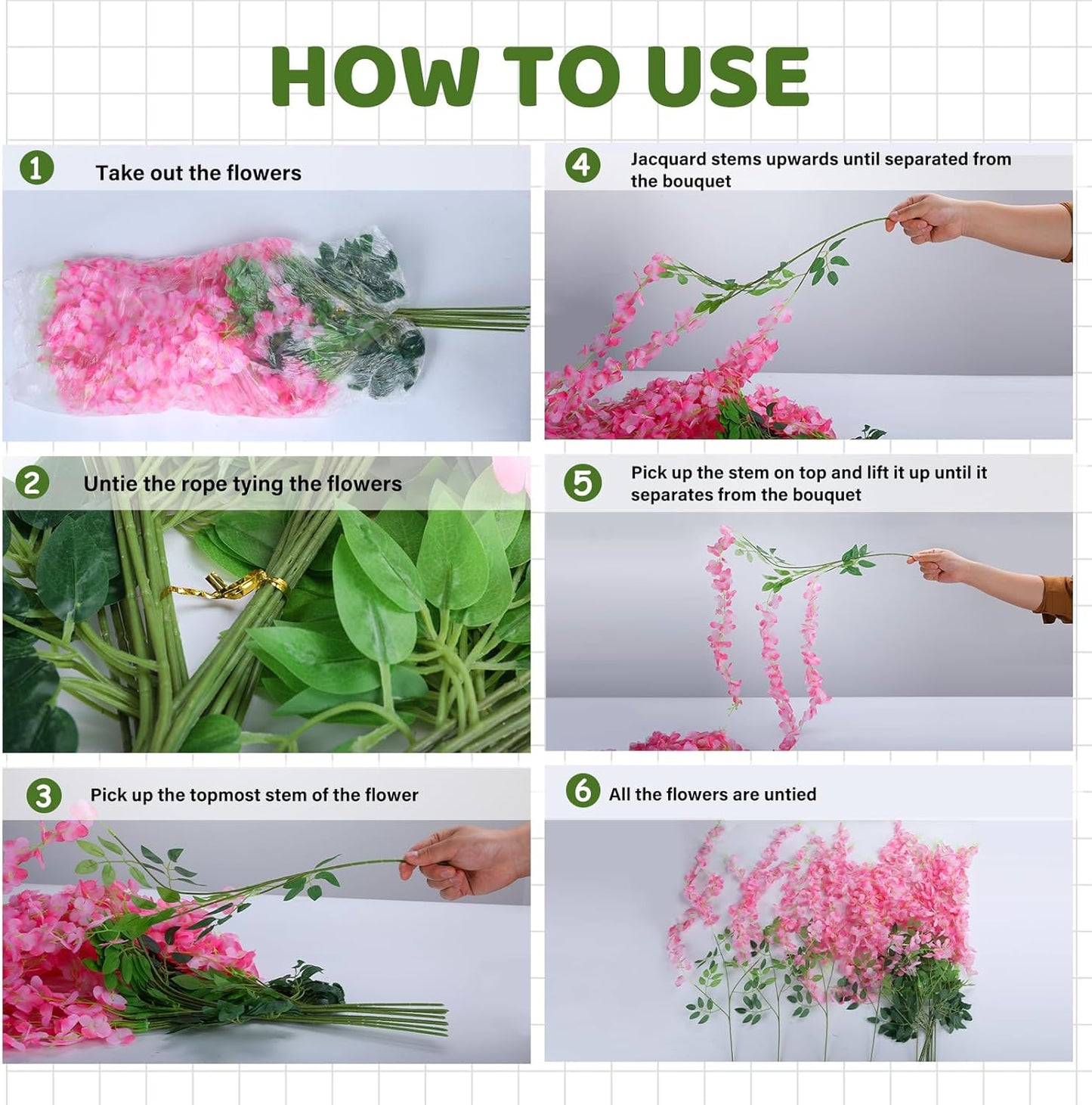 Wisteria Hanging Flowers,Fake Hanging Flowers,Wisteria artificiales Garland for Home Wedding Arch Floral Party Garden Ceremony Outdoor Decor,3.6 feet Long(150,Purple)