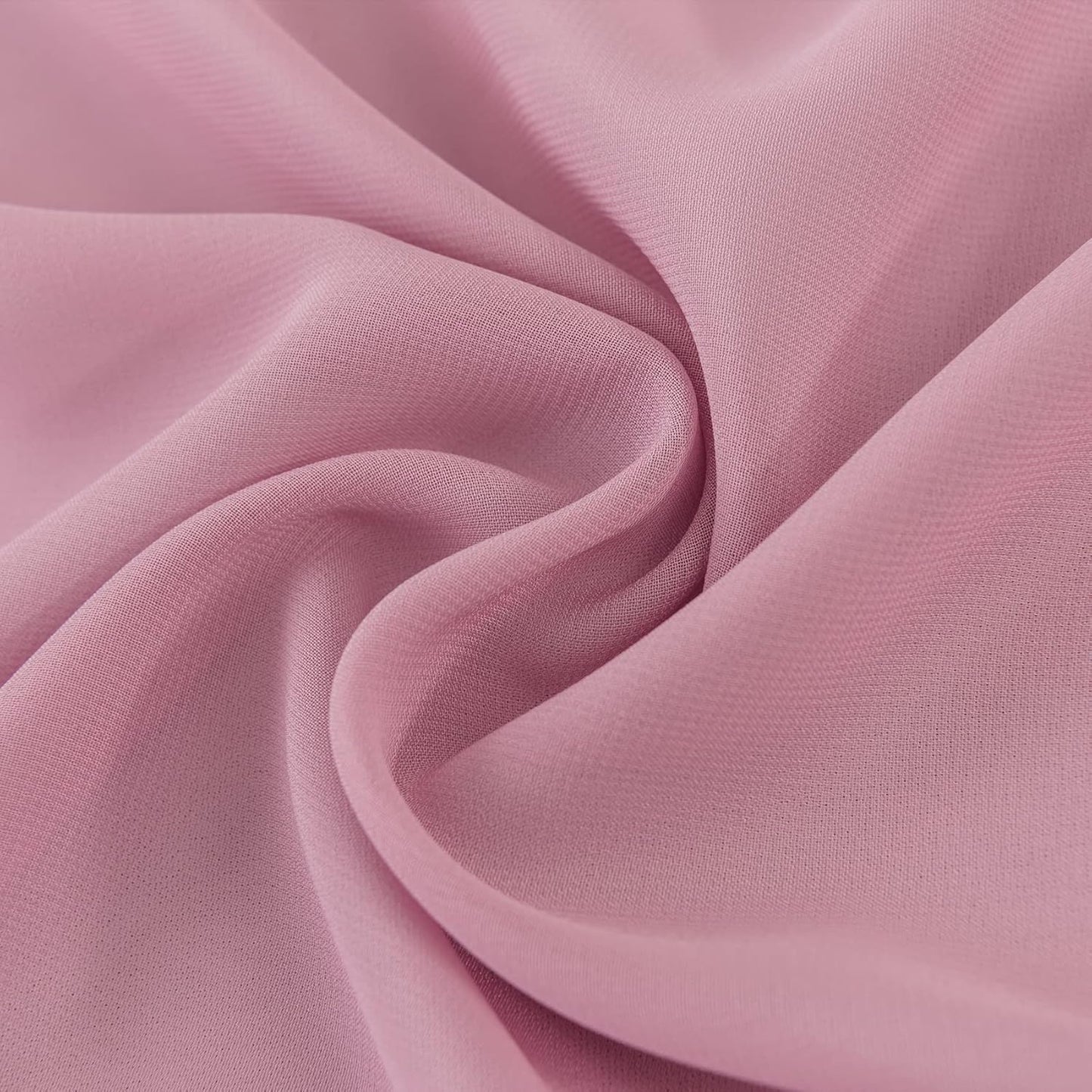 6Pack 9ft Chiffon Table Runner 14x108 Inch Sheer Romantic Table Runner for Wedding Birthday Party Bridal Shower Outdoor Decoration-Dusty Pink