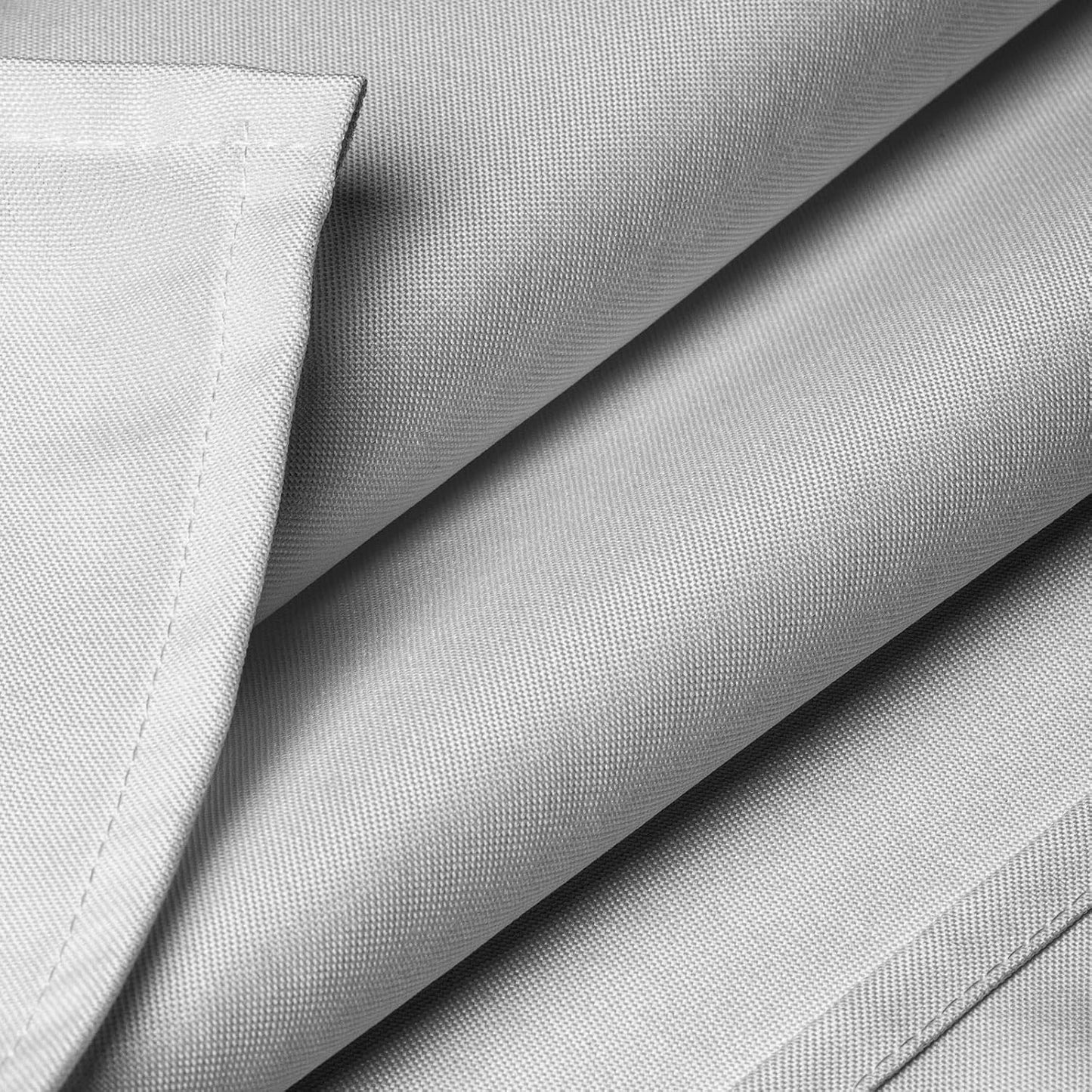 Lann's Linens - 10 Premium 70" Square Tablecloths for Wedding/Banquet/Restaurant - Polyester Fabric Table Cloth - Silver