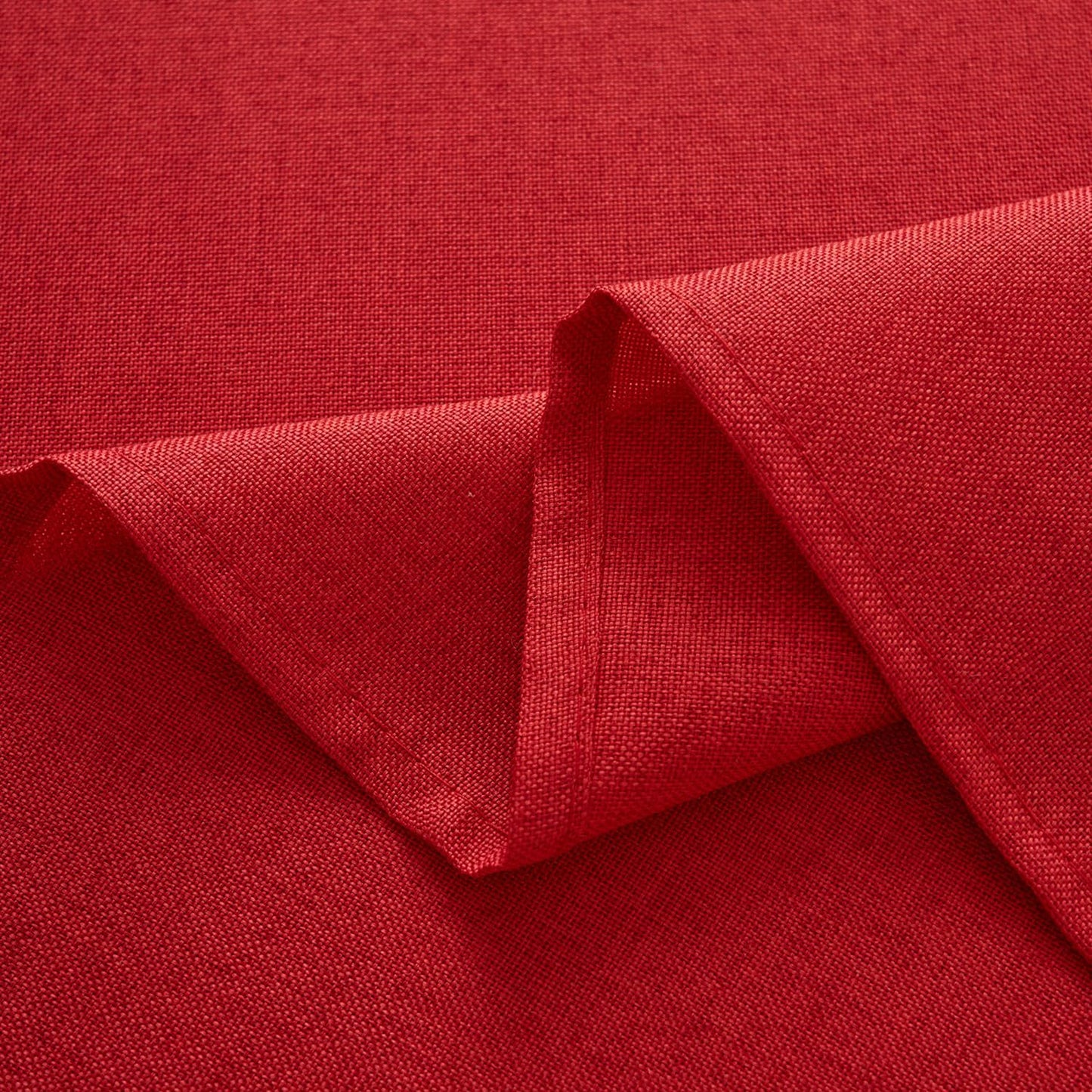 NLMUVW Red Linen Tablecloth Rectangle, Christmas Table Cloth Water Resistant Textured Table Cover for Kitchen Dining Coffee Party, 54 x 78 Inch