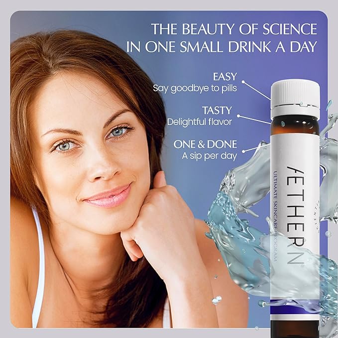 Liquid Skin Care Supplement with Collagen + Hyaluronic Acid. Ready-to-Drink. Clinically Proven for Glowing, Hydrated, and Firm Derma. UV Protection. 28 Servings. Ultimate Skincare Program