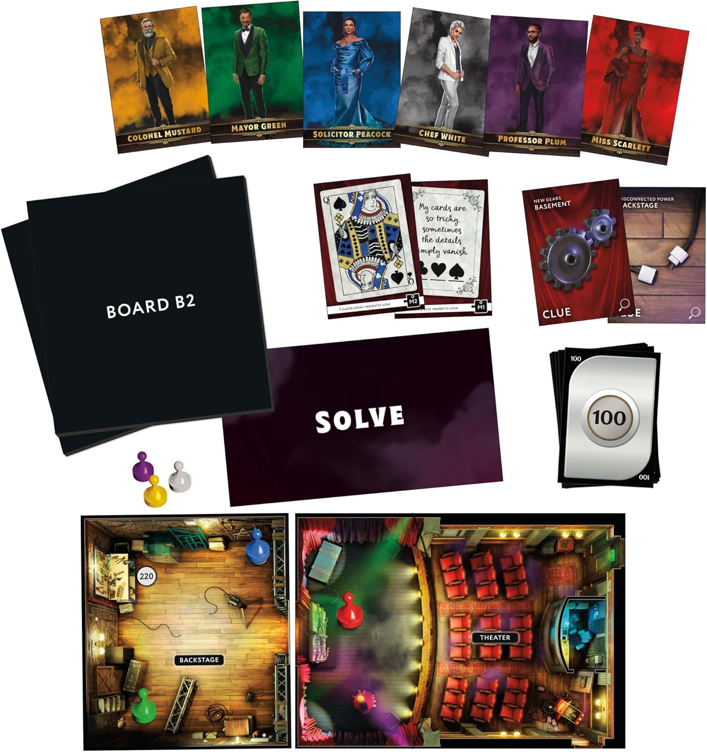 Clue Escape: The Illusionist’s Club Board Game | Escape Room Family Game | 1-Time Solve Mystery | Ages 10+ | 1-6 Players | Difficulty 4 | 90-120 Mins. (Amazon Exclusive)