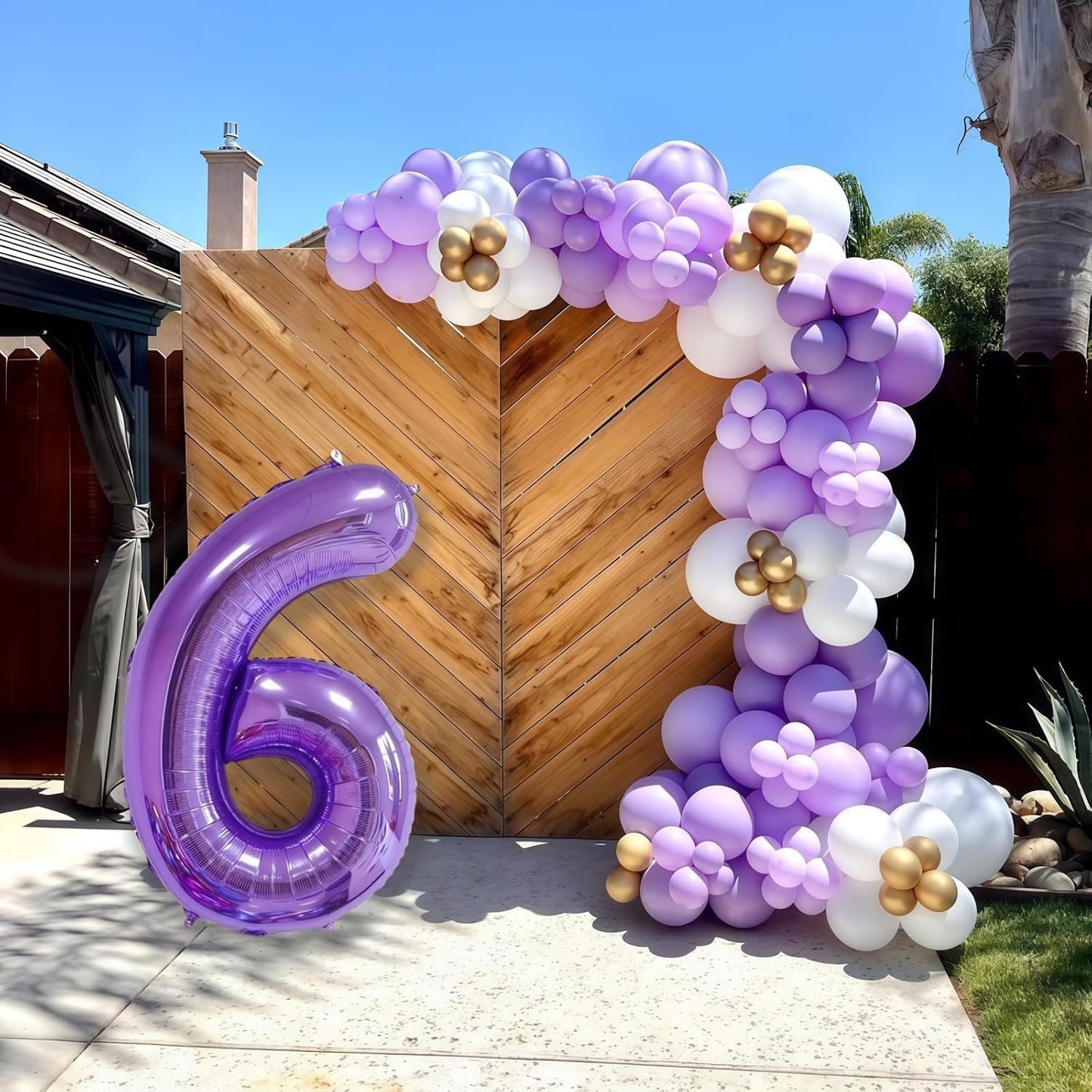 Purple 3 Balloon Number,40 Inch Number 3 Balloon Big Purple 3 Foil Mylar Helium Balloon for Birthday Party Decorations