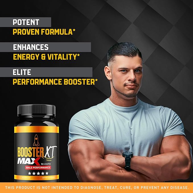 (3 Pack) Booster XT For Men, MAX Strength Men's Supplement, Booster XT, Booster XT for Men Reviews, BoosterXT, Booster XT Reviews, Buster XT, Booster X T Capsules Pro Supplement Pastilla, 180 Capsules
