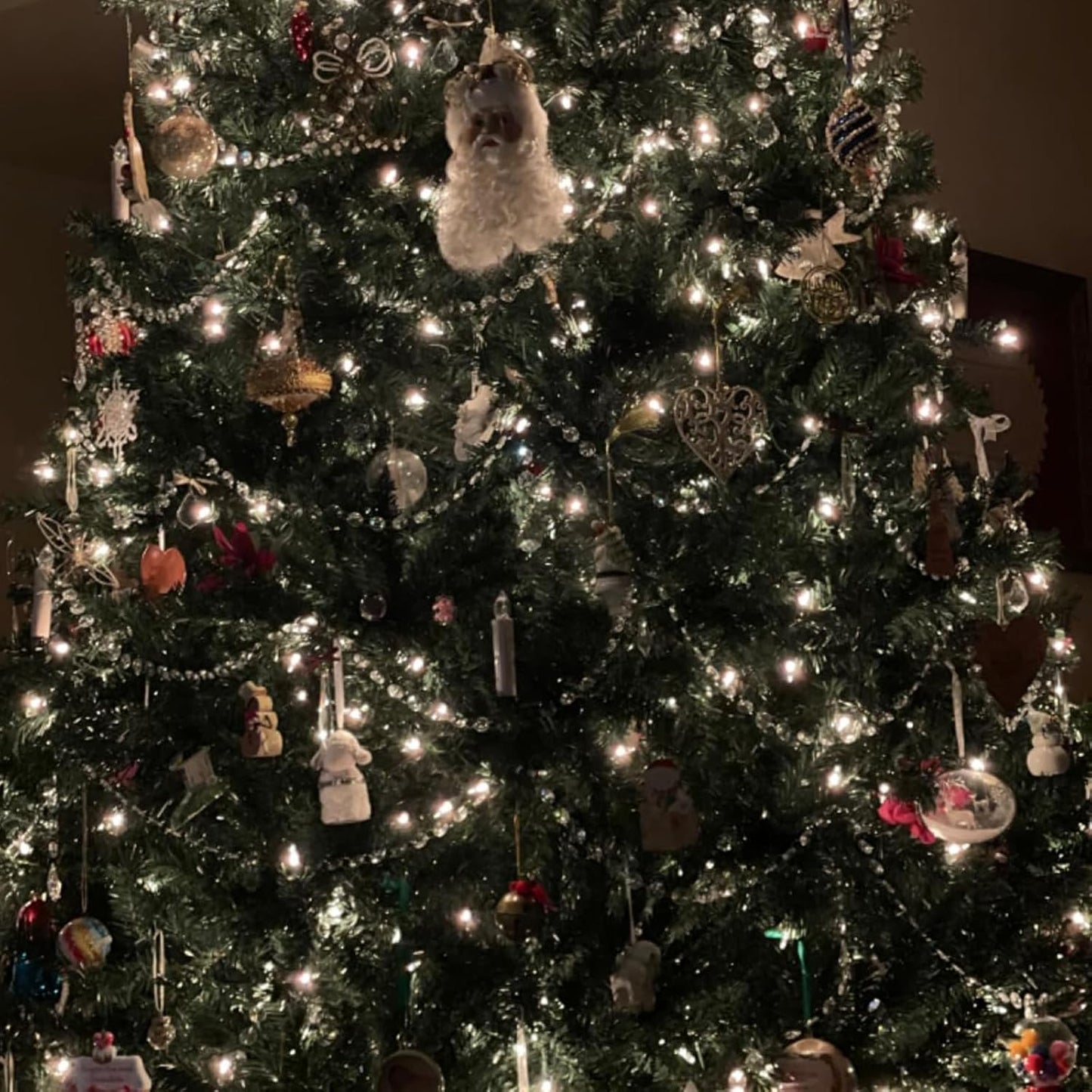 JOIKIT 52 Feet K9 Crystal Garland Strands, 14mm Crystal Chandelier String Beads Chain Clear Octagon Prism Diamond String for Decorations, Lamp, Wedding, Lobby