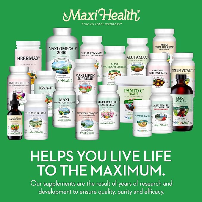 Maxi Health Multivitamin for Him – Boys Vitamins for Ages 12–17 Teen Supreme – Men’s Multivitamin for Energy, Immune Boost, Body & Brain Includes D3, Iron, Calcium, Digestive Enzymes (120 Count)