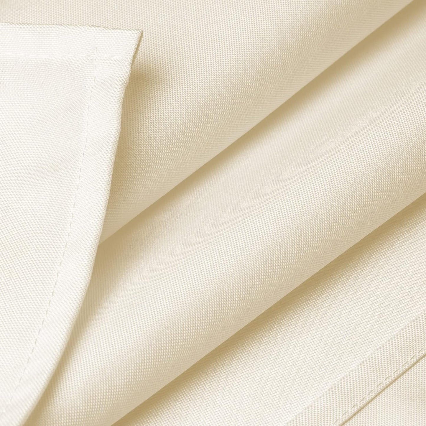 Lann's Linens - 10 Premium 70" Square Tablecloths for Wedding/Banquet/Restaurant - Polyester Fabric Table Cloth - Ivory
