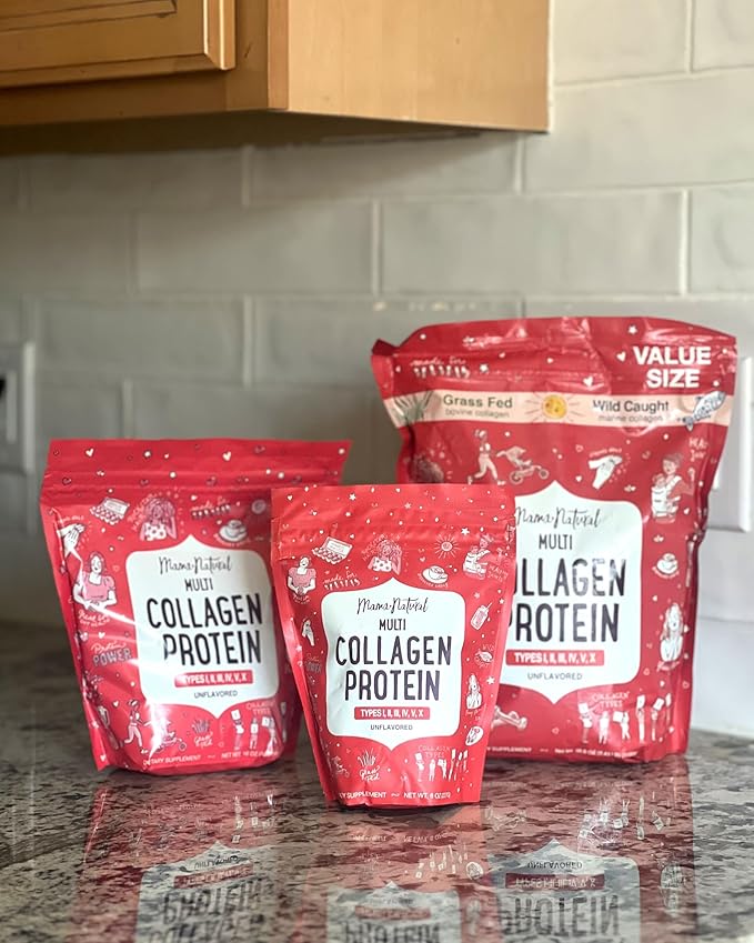 Multi Collagen Protein Powder Type 1, 2, 3, 4, 5, 10 - Unflavored & Hydrolyzed - Pure Collagen Peptides Powder - Grass Fed Beef, Wild Fish Marine & USA Eggshell - 20 Servings