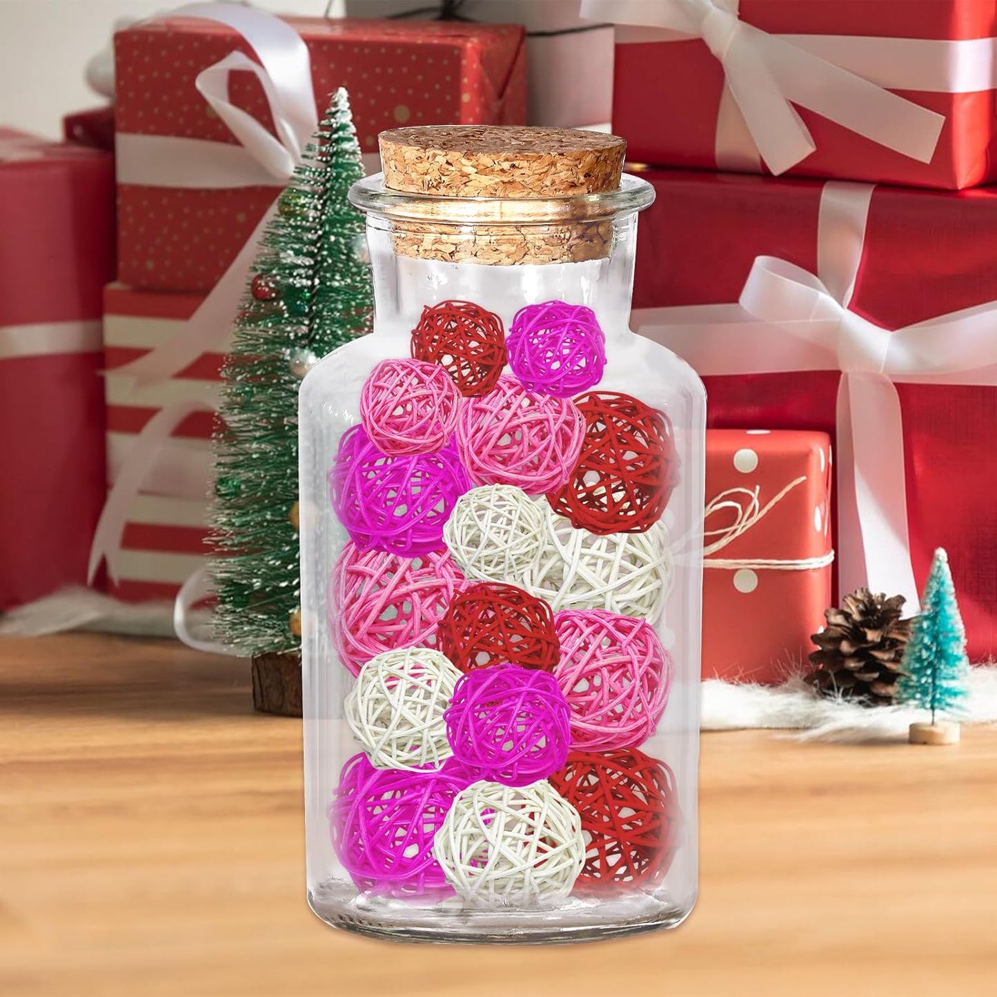 Valentine's Day Rattan Balls 36pcs Decoration for Home Decoration Valentine's Day Decoration