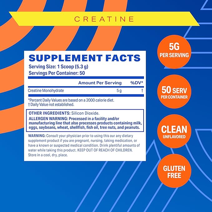 Podium Nutrition, Solos | Creatine Monohydrate, 50 Servings, Unflavored, Boost Athletic Performance