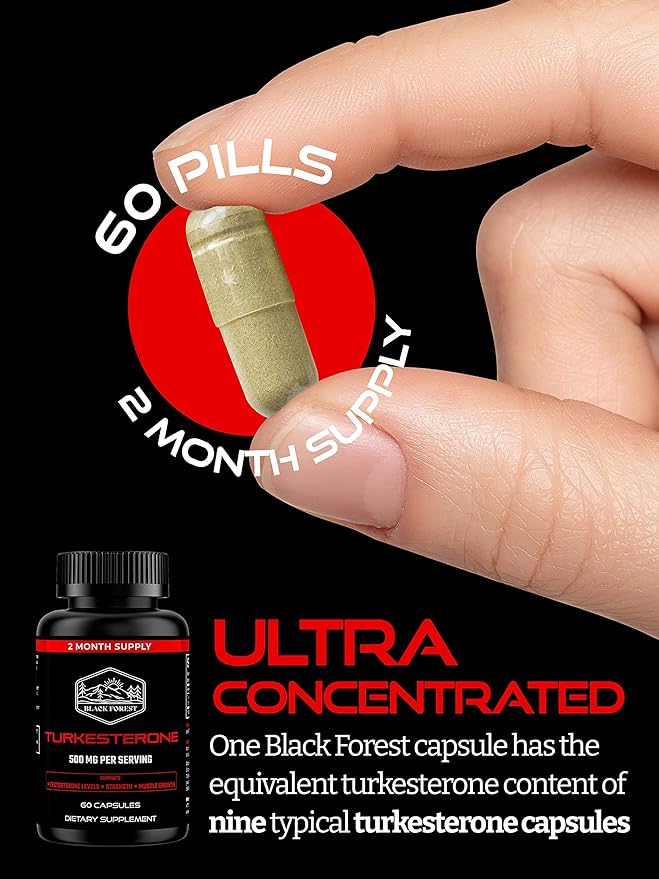 Black Forest Supplemets Starter Pack Bundle. 1 X Turkesterone + 1 X Cistanche (TESTO Pack)