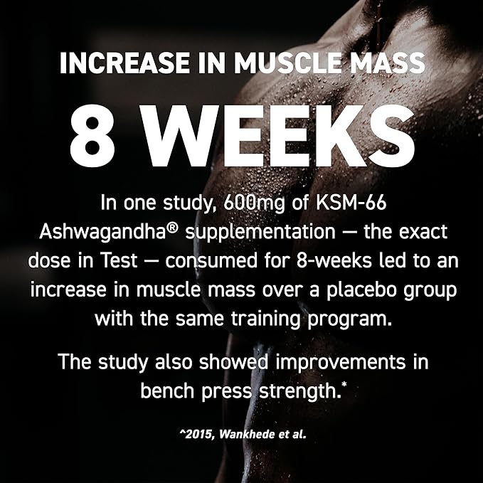 Kaged Test Capsules | Unflavored | Testosterone Booster Ferodrox | Premium Hormone Managment | LJ100 Tongkat Ali KSM-66 Ashwagandha Shilajit | Supplements for Men & Women | 60 Servings