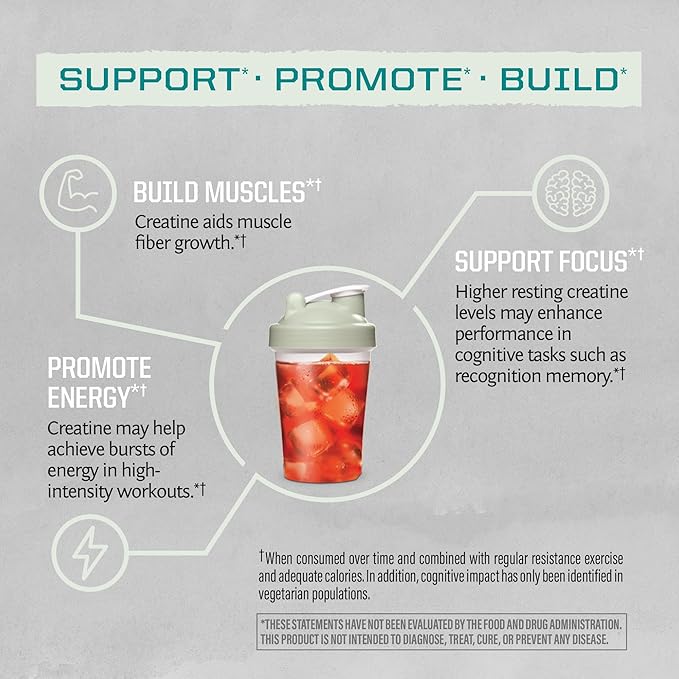Creatine Monohydrate Powder Micronized PreWorkout Recovery Supplement | Support Muscle Building Strength Training Cognition | Vegan & Keto Friendly Bulk Size (120 Servings) Unflavored