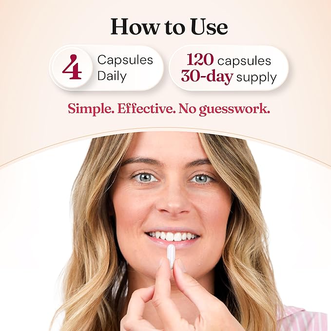 Nourished 40:1 Myo-inositol & D-Chiro Inositol - Supplement for Women with Fertility, Skin Health, or Menstrual Cycle Symptoms - Hormone Balance for Women - 120 Capsules