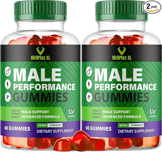 (2 Pack) VirilPlex XL Gummies, 120 Gummies for 2 Months