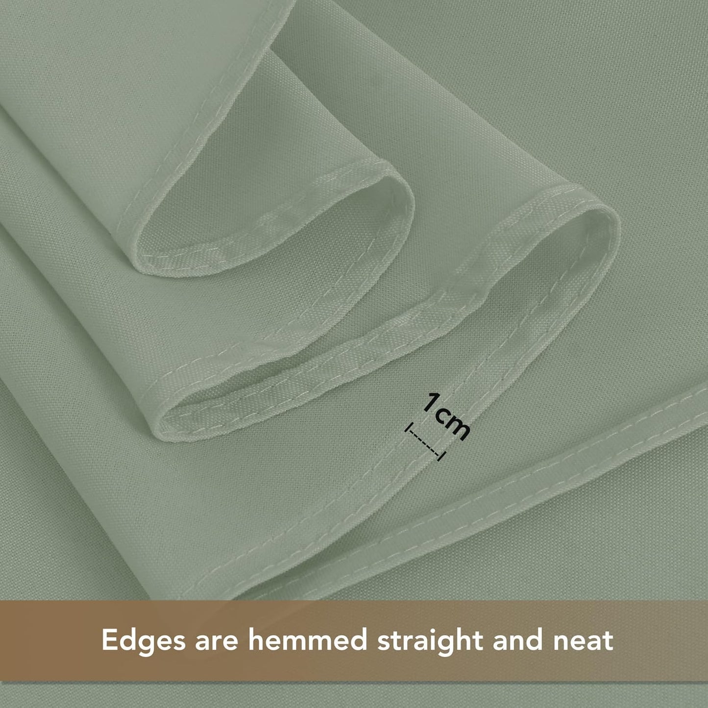 sancua Square Tablecloths 70x70 Inch, 2 Pack - Sage Green Fabric Table Cloth for Square or Round Tables, Washable Polyester Table Cover for Outdoor Party, Birthday, Decorative Display Tables