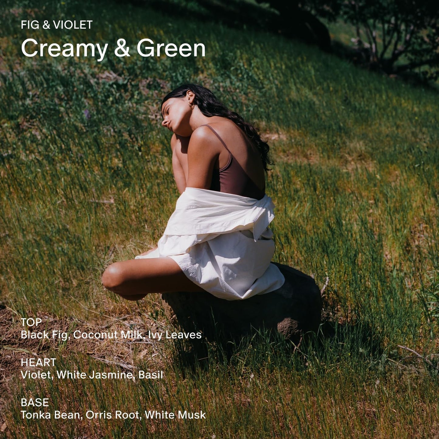 SALT & STONE Scented Candle for Women & Men | Hand-Poured, Aromatic & Fragrant | Coconut & Soy Blend Wax | 100% Cotton Wick | Long-Lasting 50 Hour Burn Time (8.5 oz) (Fig & Violet)