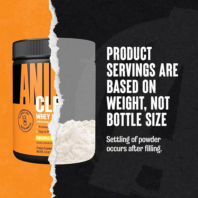 Clear Whey Isolate Protein Powder - Easy to Digest and Mix, 5g BCAA, Deliciously Juicy, Refreshing Anytime Drink for Men and Women, Pineapple Orange 125g (5 Servings)