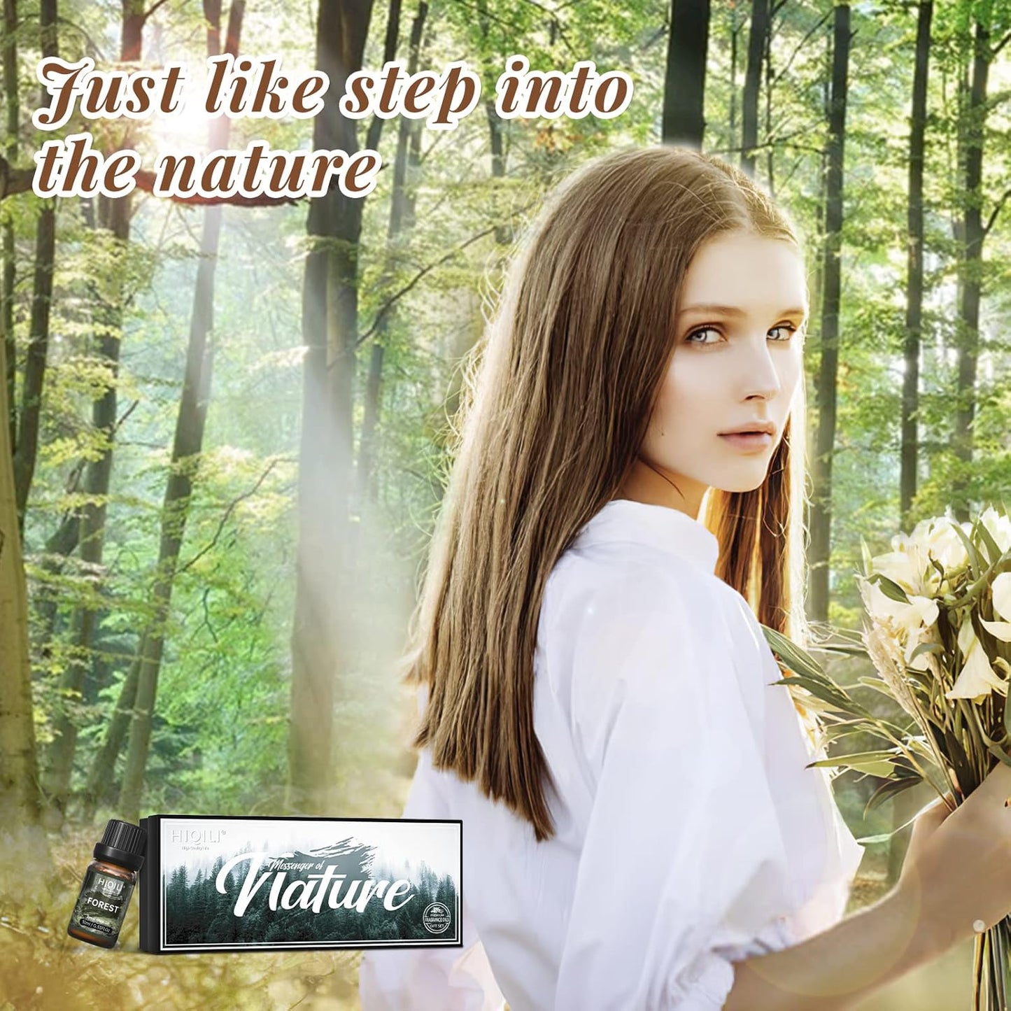 HIQILI Nature Fragrance Oil 6x10ml, Scented Oil for Candle Scents Soap Making & Diffuser, Essential Oils Set for Soy Candles Slime Home Car Aromatherapy, for Men Women Halloween Thanksgiving