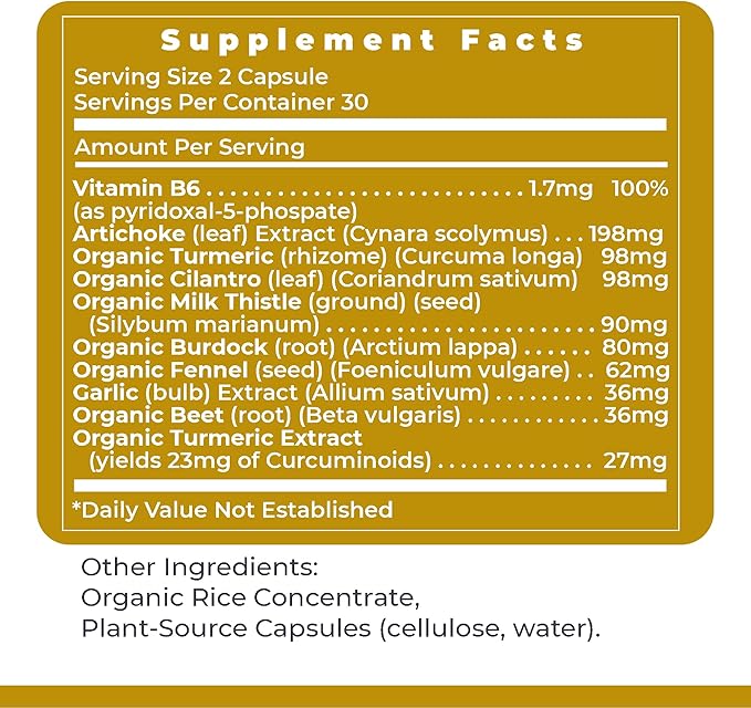 BiliVen TM, 60 Capsules, Vegan Product - Nutraceutical Gallbladder Formula for Premier Detoxification and Gallbladder Support