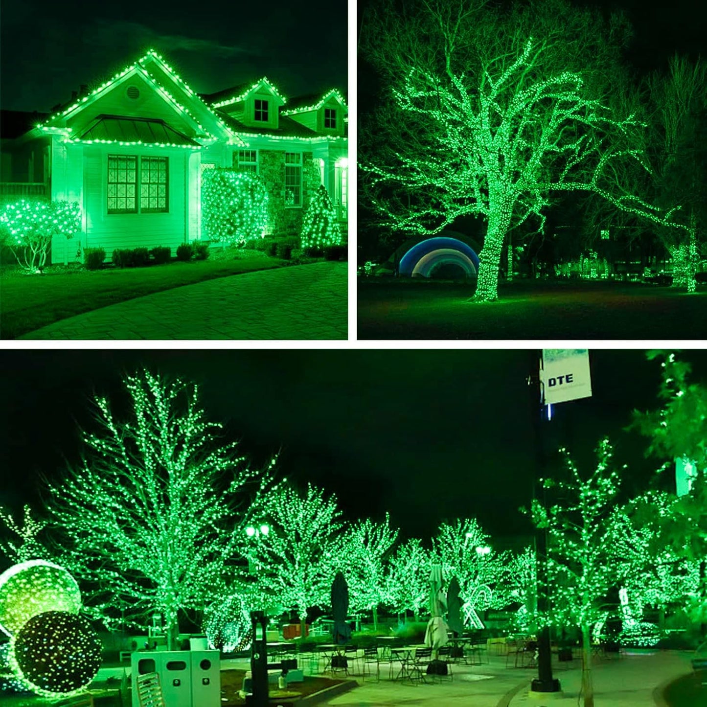 St.Patrick's Day Fairy String Lights, 8.2Ft 50 LED Fairy Lights with Timer, 8 Modes Battery Operated Fairy Lights, 4 Pack Mini Led String Lights for DIY Wedding Bedroom Mason Jar Christmas Decoration