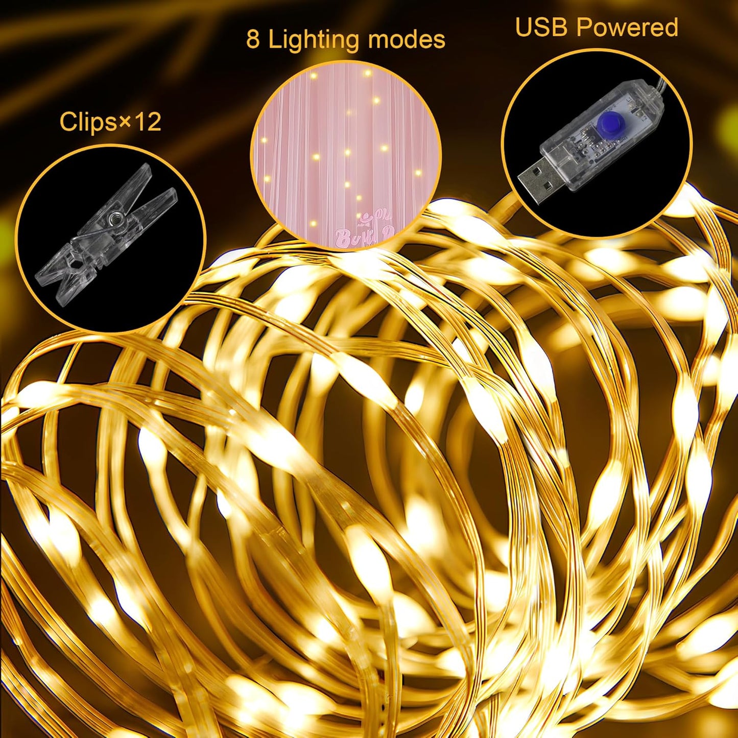 Fomcet Pink Tulle Backdrop Curtains with Lights String 10FT X 10FT Sheer Curtain with Lights Tulle Curtains Backdrop for Wedding Birthday Party Photo Shoot (2 Panels 5x10FT)