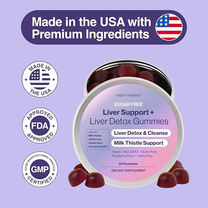 Liver Support Plus with Milk Thistle, Alfalfa Leaf, Vitamins D3 and B12 Advanced Formula