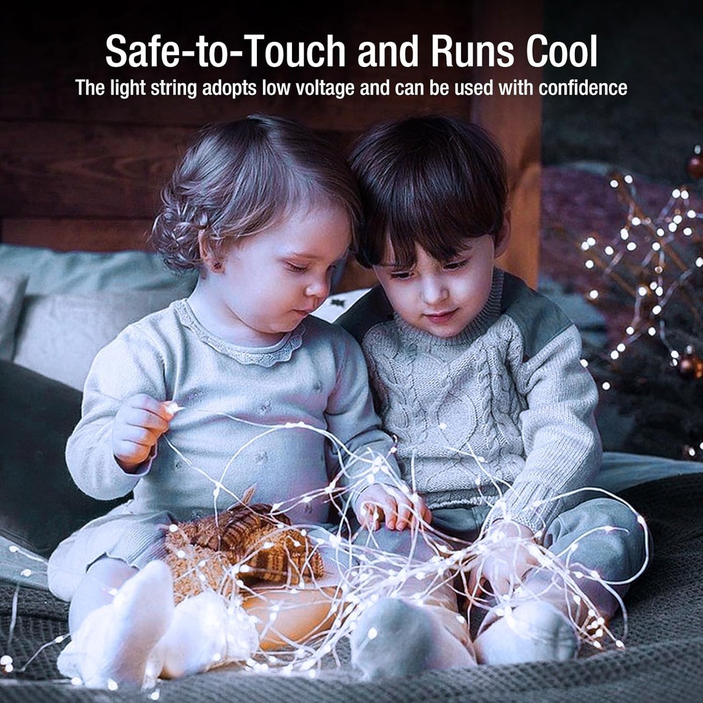 20 Pack Fairy Lights Battery Operated - 7ft 20 Led Twinkle Lights 3 Modes, Bulk Mini String Lights Waterproof for Mason Jars Vases DIY Party Wedding Decoration Christmas -Cold White