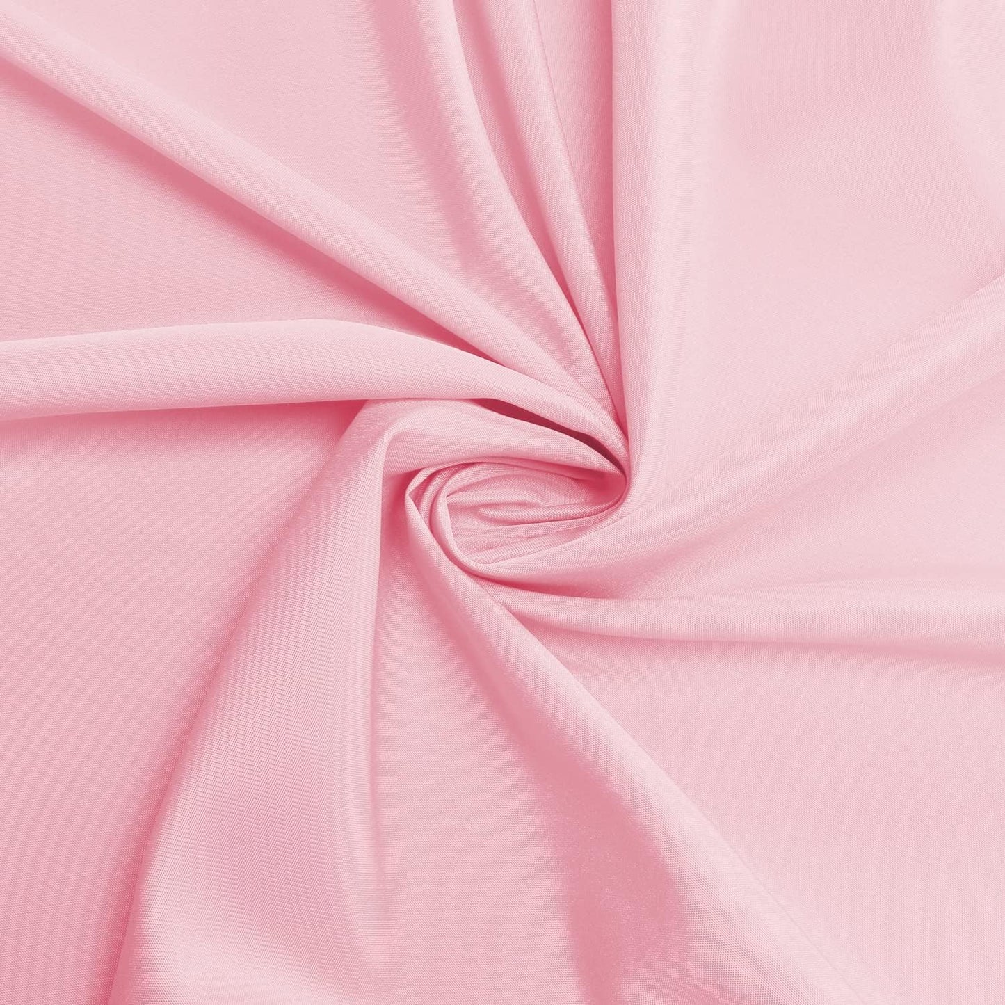 sancua Round Tablecloth - 60 Inch - Water Resistant Spill Proof Washable Polyester Table Cloth Decorative Fabric Table Cover for Dining Tables, Buffet Parties and Camping, Pink