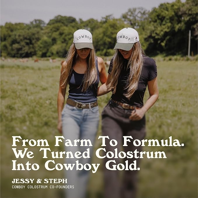 Powder - Bovine Colostrum Powder for Women & Men - First Day Milking Whole Colostrum - Grass Fed Colostrum Supplement for Gut Health, Immunity, Skin & Hair (Vanilla, 40 Servings)