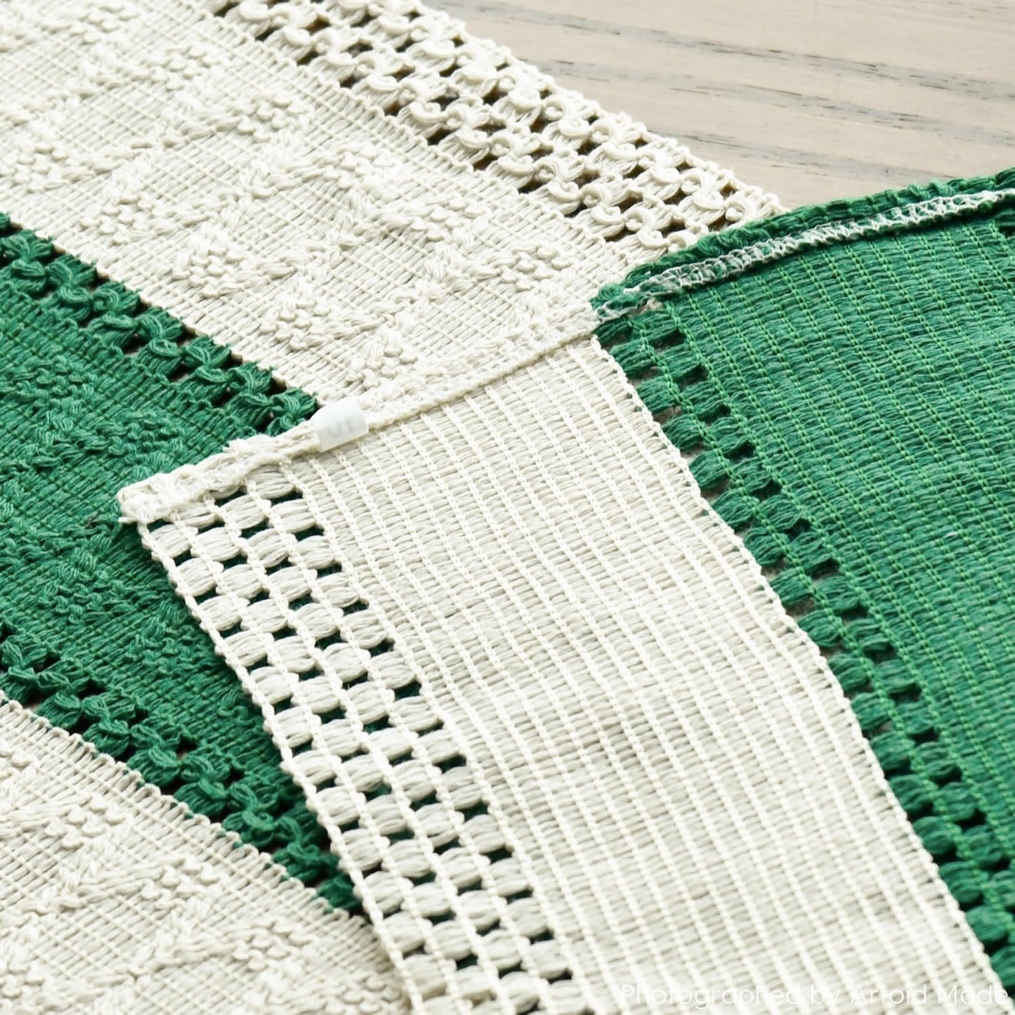 Artoid Mode Dark Green Farmhouse Rustic Table Runner, Seasonal Holiday Hollow Kitchen Dining Table Decoration for Home Party Decor 12x90 Inch