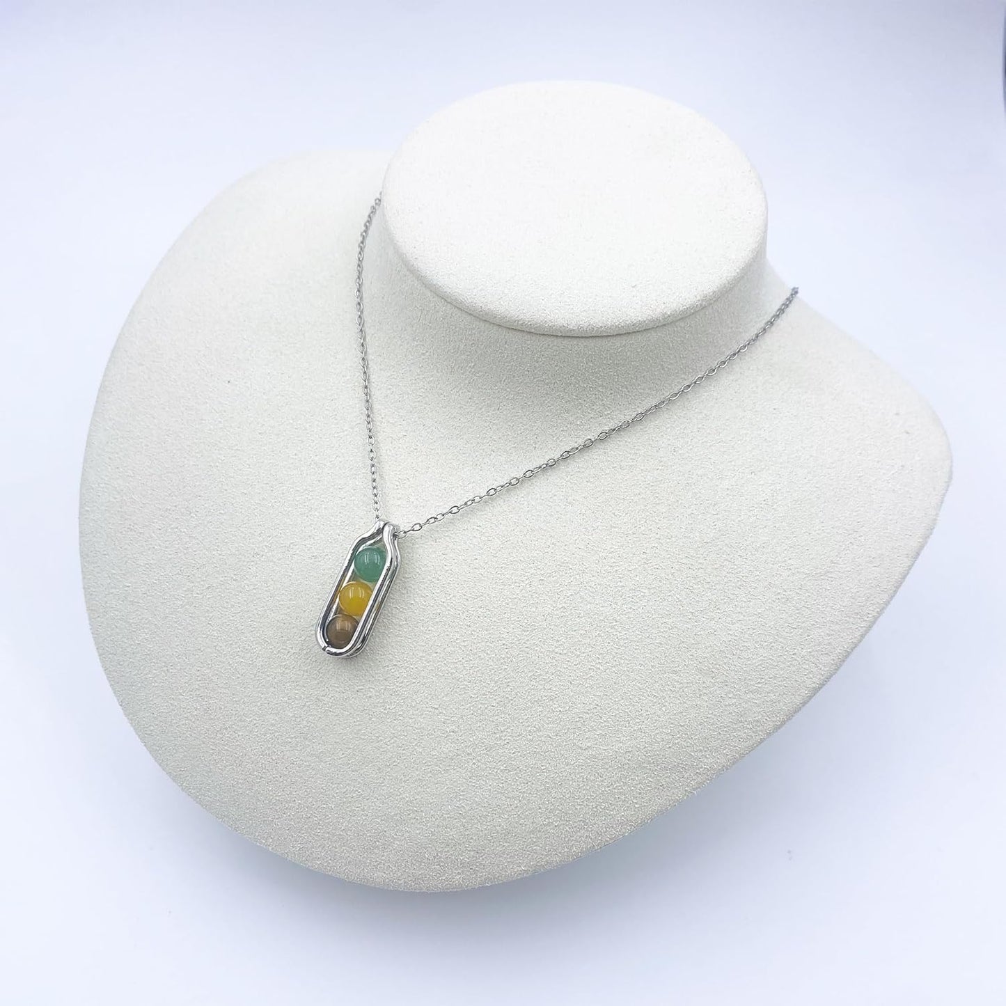 Natural Crystal Necklace Gift for New Beginnings, Crystals and Healing Stones Necklace for Anxiety Relief, Encourage Gift For Women, Mum, Natural Genuine Gemstone, Cheer Up