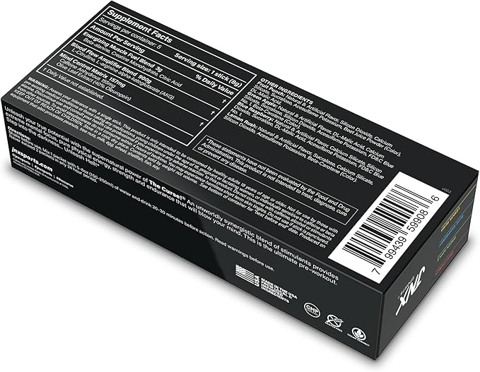 JNX SPORTS The Curse! Pre Workout Powder for Men & Women, Caffeine, Beta-Alanine, Creatine, L-Citrulline, Sample Variety Pack, 5X 8g Samples – Boost Energy, Strength & Focus