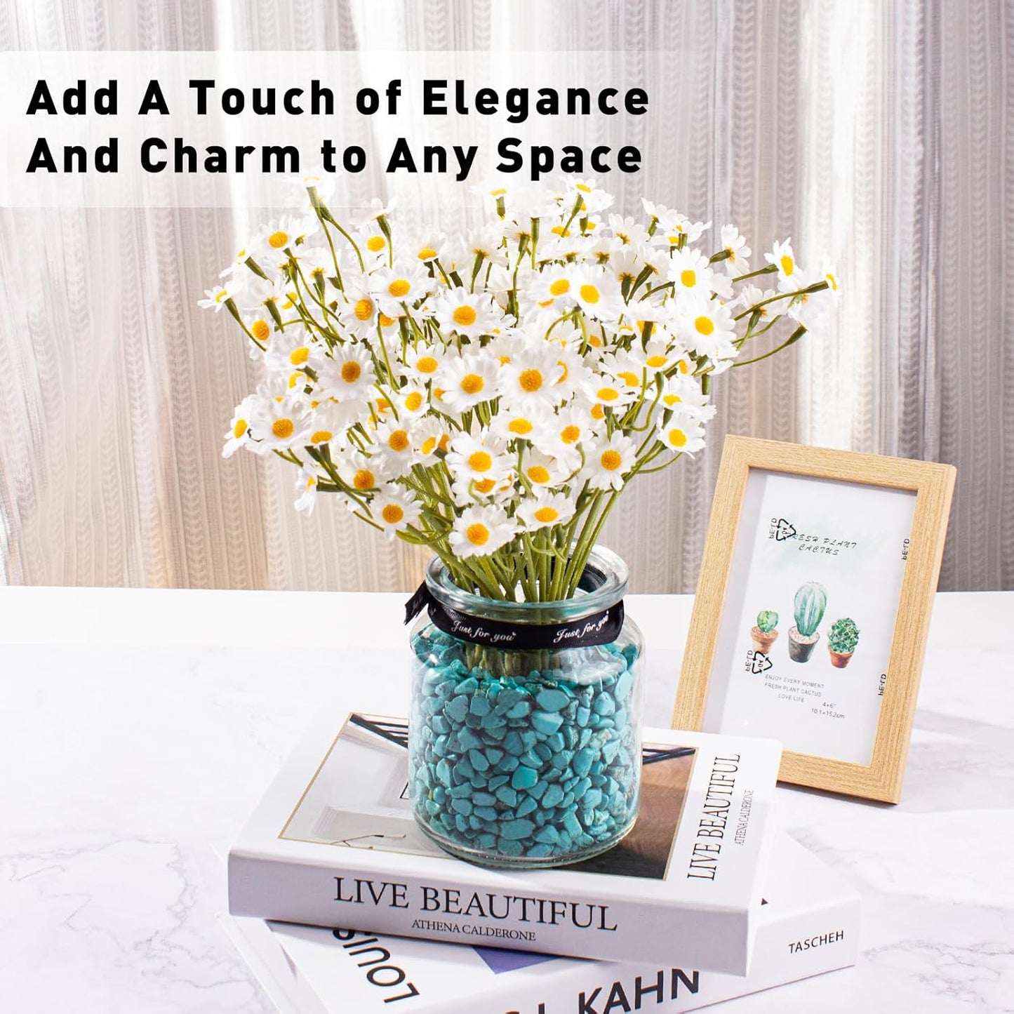 0.88 Lb Turquoise Aquarium Gravel Rocks Betta Fish Tank Pebbles, Polished Tumbled Crystals Stones Crushed Quartz Chips for Crafts, Fish Turtle Tank and Home Decoration