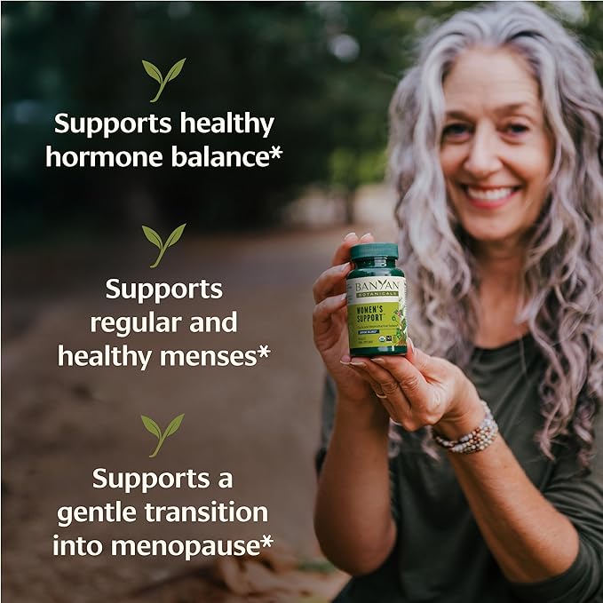Banyan Botanicals Women’s Support – Organic Herbal Tablets – Promotes a Healthy Female Reproductive System* – Supports Regular & Healthy Menses* – 90 Tablets – Non-GMO Sustainably Sourced Vegan