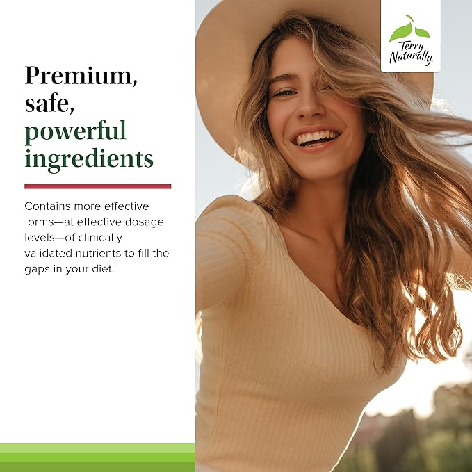 Terry Naturally Clinical Essentials - Supplement to Aid Bone, Cardiovascular & Immune Health - Supplement with Chelated Minerals - Supplement with B-Vitamins & Vitamin C - 60 Tablets