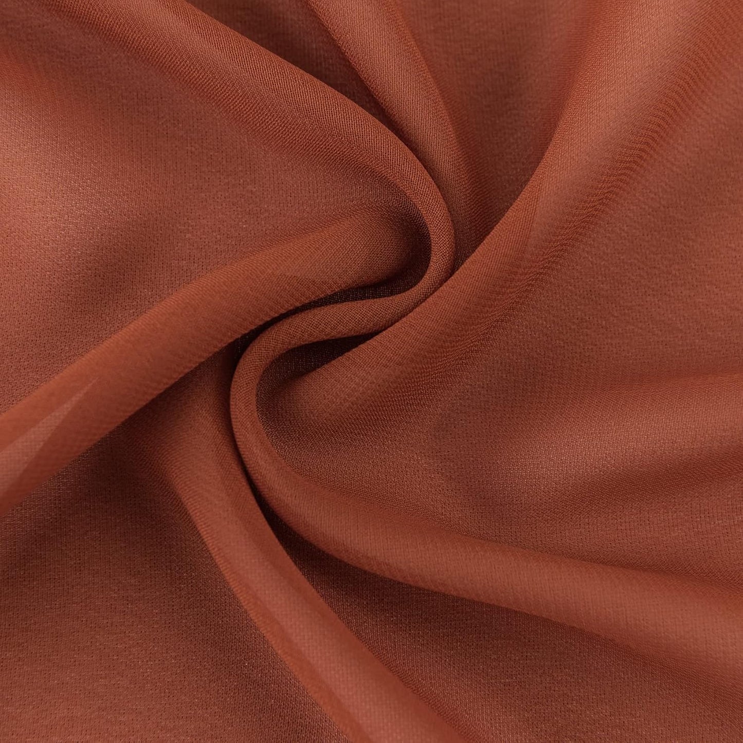 12Pack 9ft Chiffon Table Runner 14x108 Inch Sheer Romantic Table Runner for Wedding Birthday Party Bridal Shower Outdoor Decoration-Rust