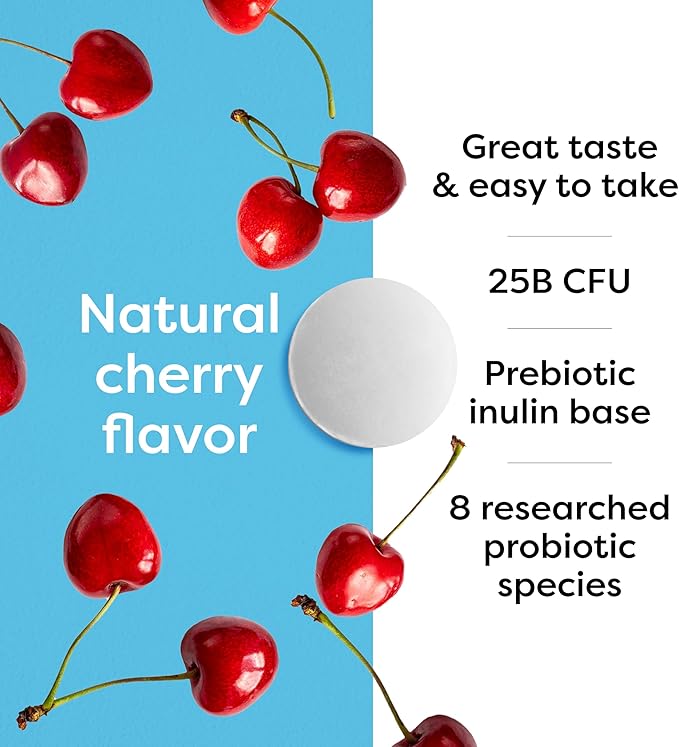 Klaire Labs SFI Health Ther-Biotic Kids Chewable Probiotic - GI Health + Immune Support for Kids - Chewable 25b CFU Lactobacillus + Bifidobacterium - Hypoallergenic, Dairy-Free (60 Tablets / 2 Pack)