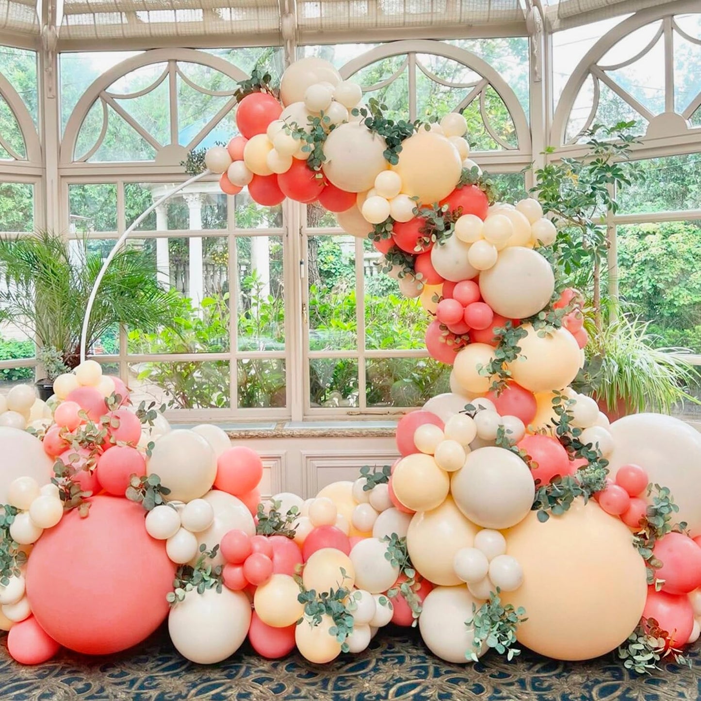 110pcs Retro Pink Balloons 12 Inch Pink Latex Balloon Arch Kit for Birthday Baby Shower Anniversary Graduation Wedding Party Decorations