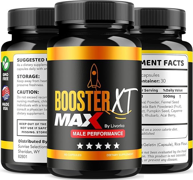 (5 Pack) Booster XT For Men, MAX Strength Men's Supplement, Booster XT, Booster XT for Men Reviews, BoosterXT, Booster XT Reviews, Buster XT, Booster X T Capsules Pro Supplement Pastilla, 300 Capsules