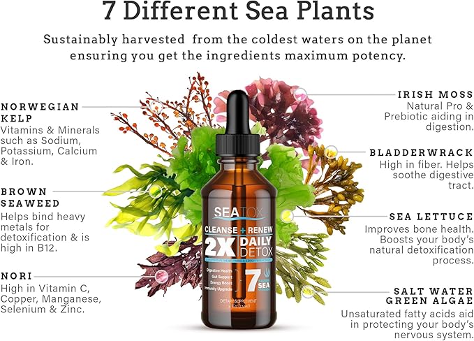 Cleanse & Renew - Liquid Superfood - Gut Health, Bloating, & Immune Support - Overall Wellness - Vegan & Gluten-Free - 30-Day Supply - Made in USA - 30-Day Supply