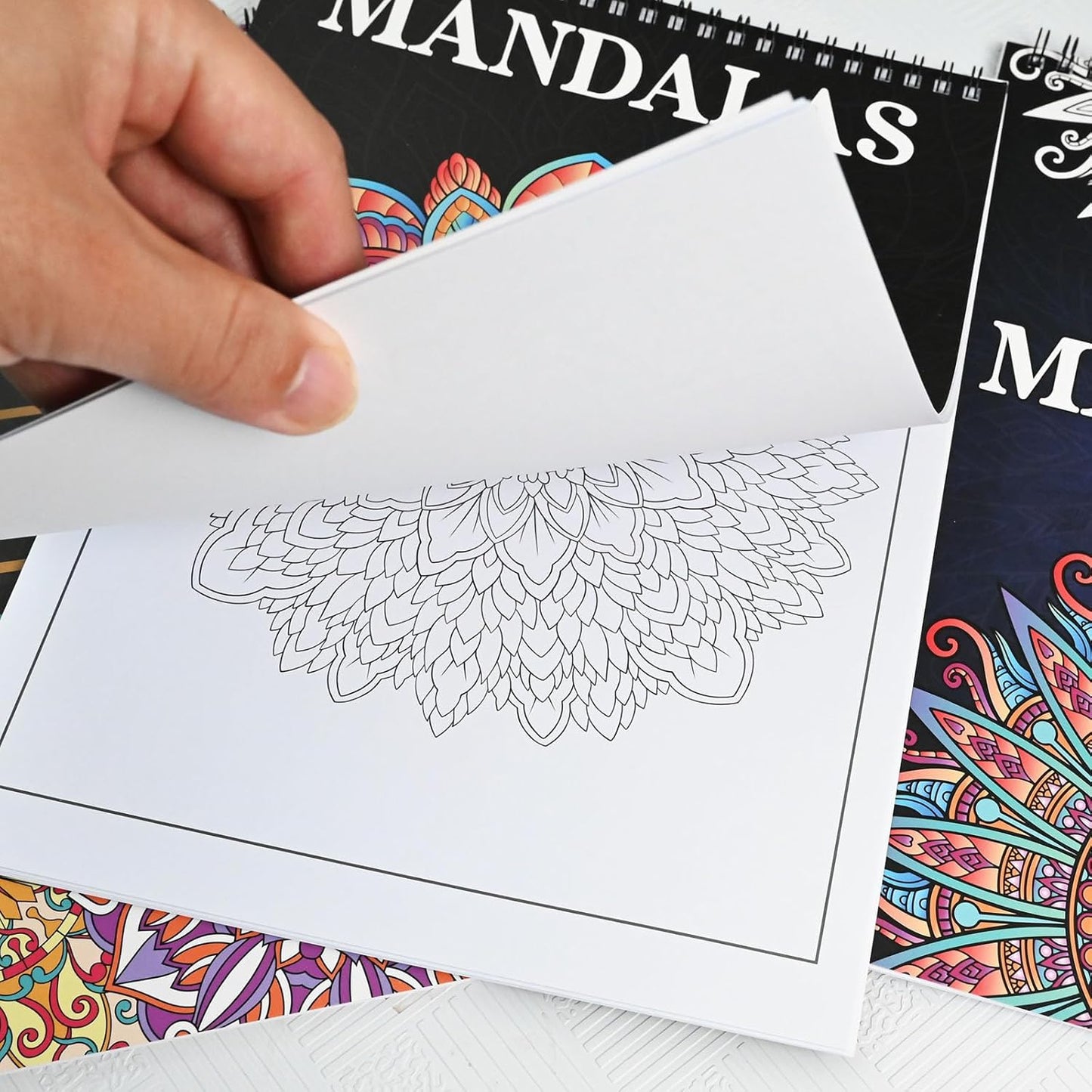 Bondream 3 Pack Adult Coloring Books,Flower,Mandalas &Animal Patterns and Designs for Adults Relaxation,Coloring Books for Women to Relax, Anxiety and Depression