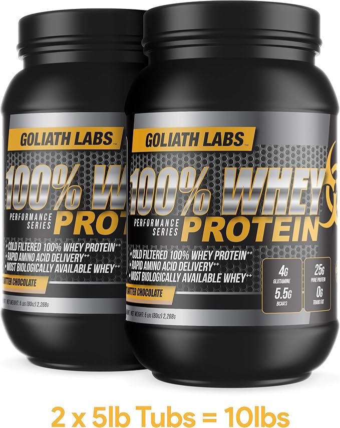Goliath Labs ⧫ 100% Whey Protein Powder 5 lb (Chocolate)