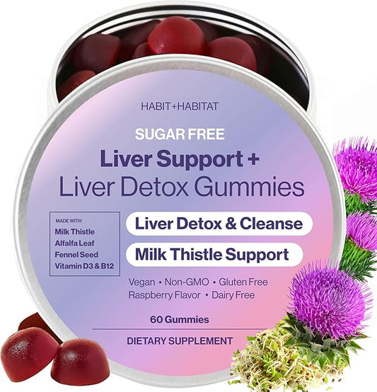 Liver Support Plus with Milk Thistle, Alfalfa Leaf, Vitamins D3 and B12 Advanced Formula