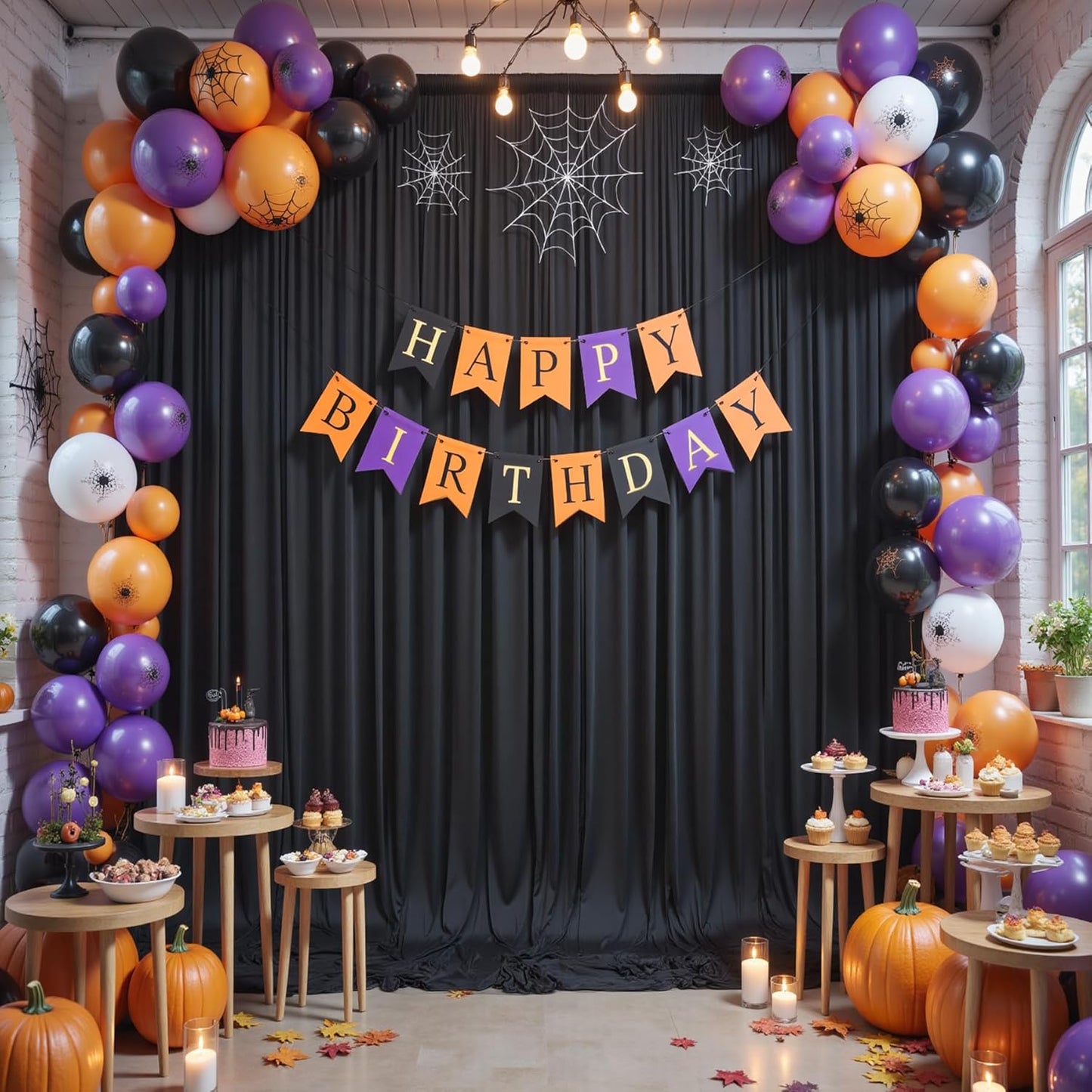 60×14ft Wrinkle Free Black Backdrop Curtain for Parties Wedding,12 Panels 5×14ft Height Soft Silky Polyester Photo Backdrop Drapes for Birthday Graduation Photography Stage Event Background Cloth