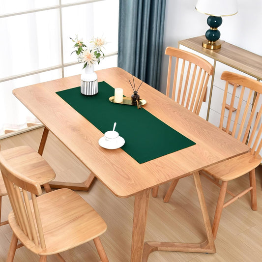 Farmhouse Green Table Runner Small Short Table Runners 36 Inches Coffee Table Runner for Dresser Living Room Bedroom Holiday Party Banquet 12X36 Inch