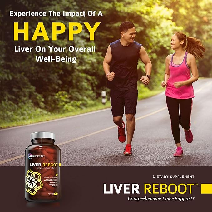 OmniBiotics Liver Cleanse Detox & Repair Supplement – Milk Thistle, Dandelion Root, Alpha Lipoic Acid, Artichoke Extract, Schisandra, Silymarin – 60 Vegan Capsules